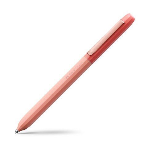 Ручка кулькова поворотна Faber-Castell серії AVORI Inner Fire, колір корпусу рожевий, синя М (0,7 мм), 142704 142704 фото