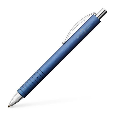 Ручка шариковая Faber-Castell Essentio Aluminium алюминиевая, синий корпус, 148426 148426 фото