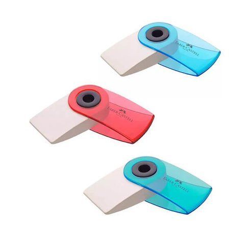 Ластик виниловый Faber-Castell SLEEVE Mini цвет белый в прозрачном пластиковом чехле, 182412 182412 фото