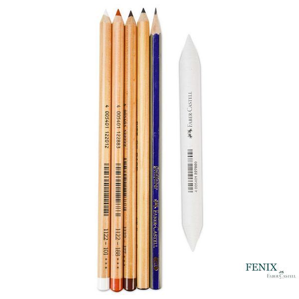 Набір для скетчів "Класичний" Faber-Castell Classic Sketch set, 6 предметів, 114004 114004 фото