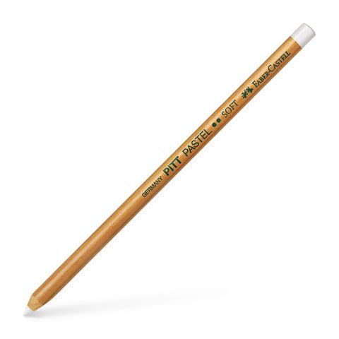 Пастельний олівець Faber-Castell Pitt Pastel, колір м'який білий (white&nbsp;soft) №101, 112111 112111 фото