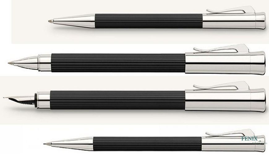 Ручка перьевая Graf von Faber-Castell из коллекции Tamitio Black, корпус черный, перо М (0,7 мм), 141500 141500 фото