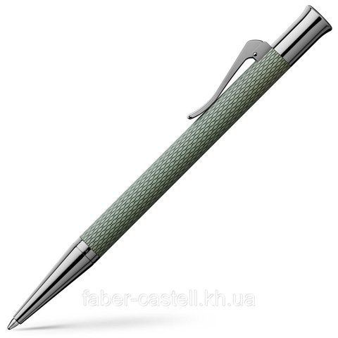 Ручка кулькова Graf von Faber-Castell Ballpoint pen Guilloche Sage Green, корпус шавліяно-зелений, 145327 145327 фото