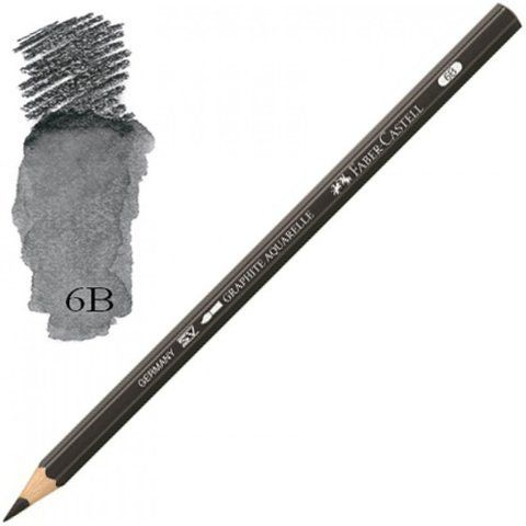 Акварельний чорнографітний олівець Faber-Castell Graphite Aquarelle 6B, 117806 117806 фото