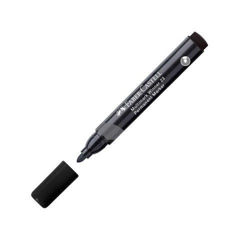 Маркер перманентний Faber-Castell Multimark Winner 23, колір чорний, 453397 453397 фото