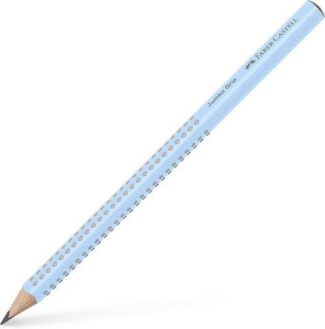 Олівець чорнографітний потовщений Faber-Castell Jumbo Grip B Sky Blue, 111974 111974 фото