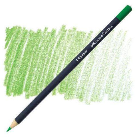 Цветной карандаш Faber-Castell Goldfaber цвет травяной зеленый №166 (Grass Green), 114766 114766 фото