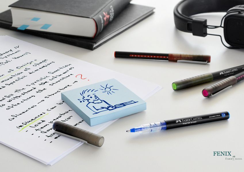 Ручка-роллер Faber-Castell Free Ink rollerball, цвет чернил оранжевый, 1,5 мм, одноразовая, 348315 348315 фото