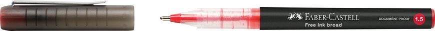 Ручка-роллер Faber-Castell Free Ink rollerball, цвет чернил красный, 1,5 мм, одноразовая, 348321 348321 фото