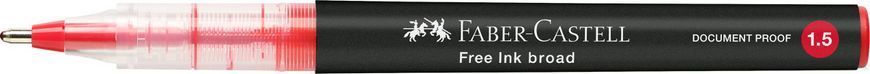 Ручка-роллер Faber-Castell Free Ink rollerball, цвет чернил красный, 1,5 мм, одноразовая, 348321 348321 фото
