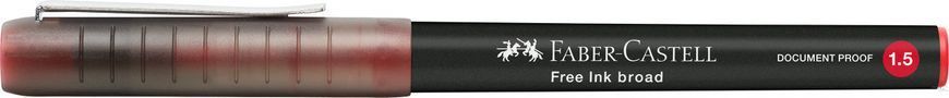 Ручка-роллер Faber-Castell Free Ink rollerball, цвет чернил красный, 1,5 мм, одноразовая, 348321 348321 фото