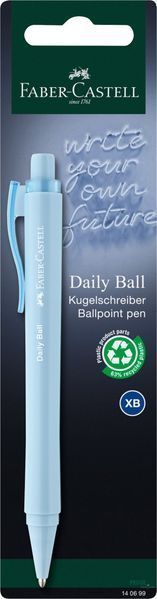 Ручка кулькова Faber-Castell Daily Ball XB, стрижень синій (1,0 мм), кольори корпусів асорті,140699 140699 фото