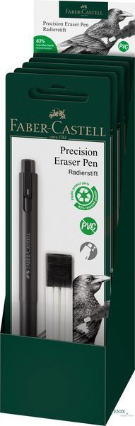 Ручка-ластик Faber-Castell Precision Eraser Pen для удаления графитного грифеля, угля, цв. карандашей, 185610 185610 фото