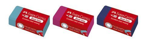 Ластик виниловый Faber-Castell Dust-Free TREND, цвета ассорти, 187221 187221 фото