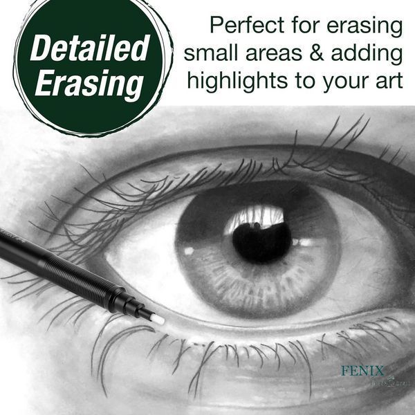 Ручка-ластик Faber-Castell Precision Eraser Pen для удаления графитного грифеля, угля, цв. карандашей, 185610 185610 фото