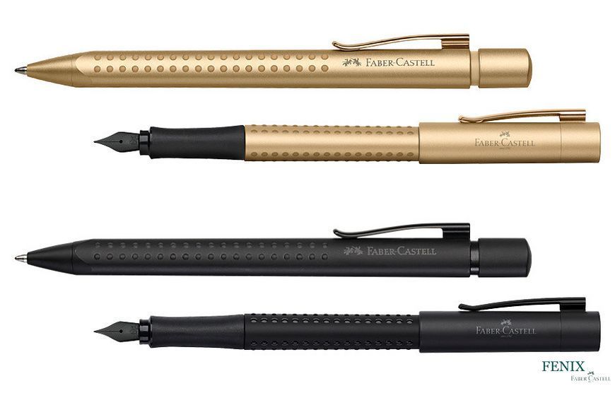 Ручка перьевая Faber-Castell GRIP 2011 Gold Edition корпус золотой металлик, перо F (0.5 мм), 140932 140932 фото