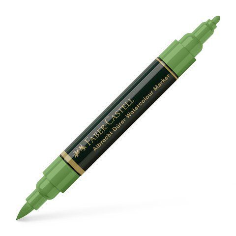 Акварельний двухсторонній маркер Albrecht D&uuml;rer Faber-Castell колір оливковий №167, 160467 160467 фото