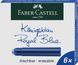Картриджі чорнильні для перових ручок стандартні Faber-Castell колір синій (royal blue), 6 шт, 185506 185506 фото 1