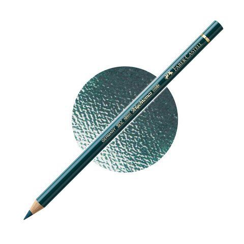 Карандаш цветной Faber-Castell POLYCHROMOS цвет темно-кобальтовая зелень №158 (Deep Cobalt Green), 110158 110158 фото