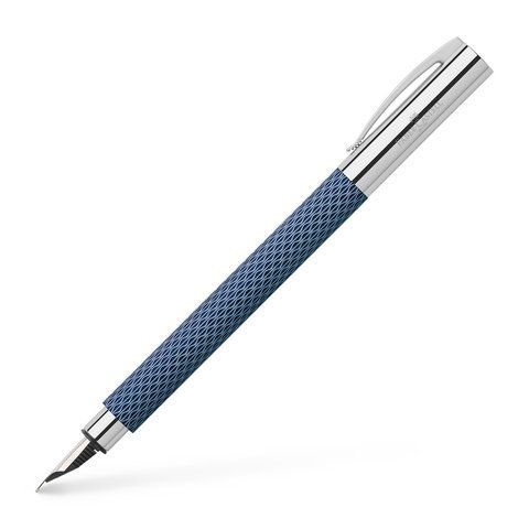 Перьевая ручка Faber-Castell Ambition OpArt Deep Water, цвет корпуса синий, перо M (0,7 мм), 147120 147120 фото