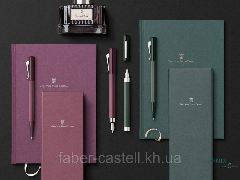 Ручка ролер Graf von Faber-Castell з колекції Tamitio Dark Green, корпус темно-зелений, 141686 141686 фото