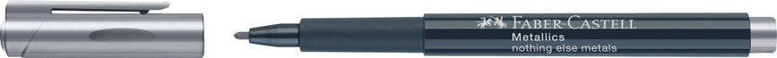 Маркер металлик для декора Faber-Castell Metallics Marker Nothing else metals, M (1,5 мм), цвет серебро,160751 160751 фото