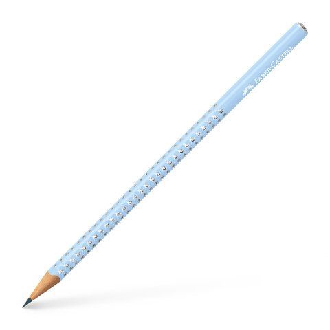 Олівець чорнографітний Faber-Castell Grip Sparkle Sky Blue, корпус небесний блакитний, 118251 118251 фото