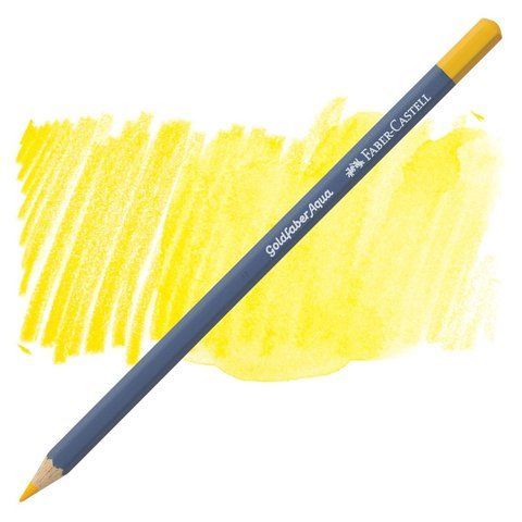 Карандаш акварельный Faber-Castell Goldfaber Aqua цвет темно-кадмиевая желтизна №108, 114608 114608 фото