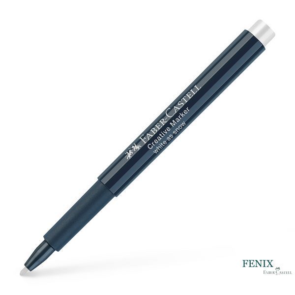 Маркер для різних поверхонь Faber-Castell Creative Marker White, M (1,5 мм), колір білий, 160701 160701 фото