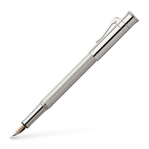 Ручка перьевая Graf von Faber-Castell Fountain pen Platinum-plated из коллекции Classic, перо F, 145561 145561 фото