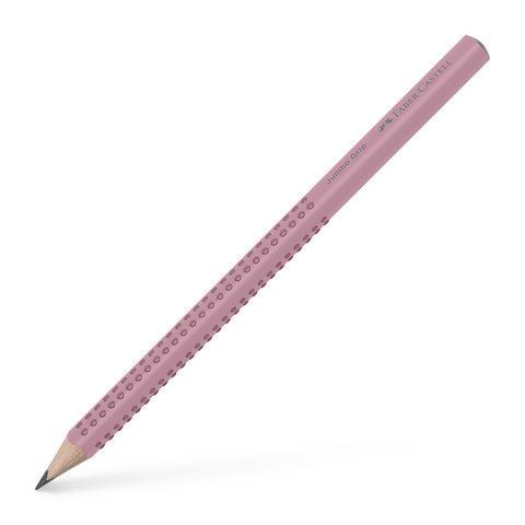 Карандаш чернографитный утолщенный Faber-Castell Jumbo Grip rose shadows, мягкость В, 111973 111973 фото