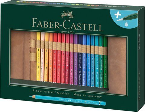 Набір акварельних олівців Faber -Castell Albrecht D&uuml;rer 30 кольорів у пеналі "рол", 117530 117530 фото