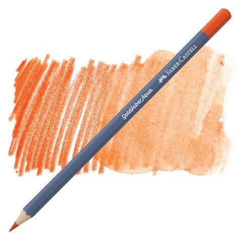 Карандаш акварельный Faber-Castell Goldfaber Aqua цвет темно-кадмиевый оранжевый №115, 114615 114615 фото
