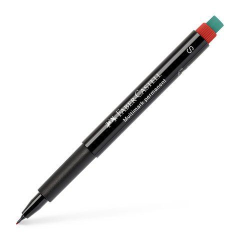 Маркер перманентный Faber-Castell Multimark Permanent, цвет красный, S (0,4 мм), 152321 152321 фото