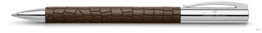 Шариковая ручка Faber-Castell Ambition 3D Croco, цвет корпуса коричневый, 146055 146055 фото