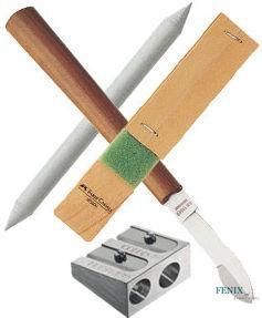 Ластик-карандаш Faber-Castell Perfection 7058 B с кисточкой для удаления туши и чернил, 185800 185800 фото