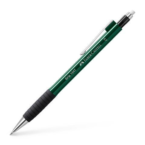 Олівець механічний Faber-Castell GRIP 1347, колір корпус зелений (0,7 мм), 134763 134763 фото