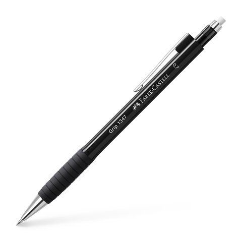 Олівець механічний Faber-Castell GRIP 1347, колір корпусу чорний (0,7 мм), 134799 134799 фото