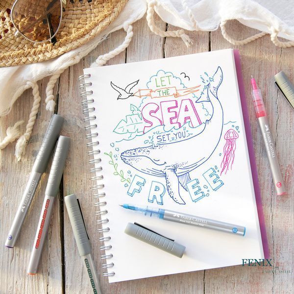 Ручка-роллер Faber-Castell Free Ink rollerball, цвет чернил оранжевый, 0,7 мм, одноразовая, 348115 348115 фото