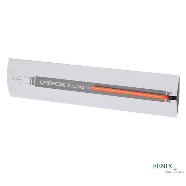 Ручка перова Pininfarina GrafeeX Fountain Pen, перо Medium, колір кліпу помаранчевий GFX003ARM фото