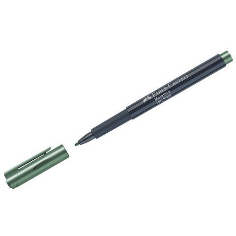 Маркер металік для декору Faber-Castell Metallics Marker Fairy forest, M (1,5 мм), колір темно-зелений, 160778 160778 фото
