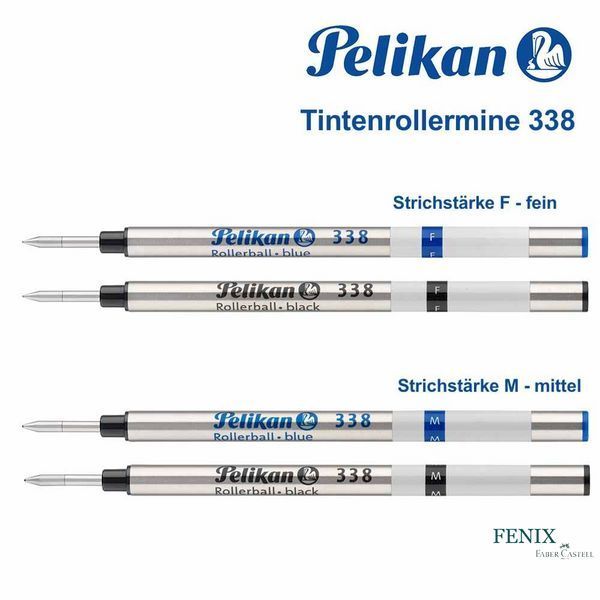 Змінний стрижень Pelikan 338 F для роллеровых ручок, колір чорний (F), 338 F 338 F фото