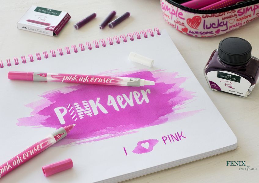 Чорнило для перових ручок Faber-Castell Fountain Pen Ink Bottle Pink, 30 мл колір рожевий, 149856 149856 фото