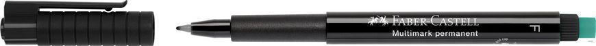 Маркер перманентный Faber-Castell Multimark Permanent, цвет чёрный F (0,6 мм), 151399 151399 фото