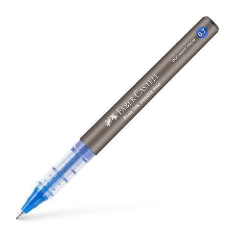 Ручка-ролер Faber-Castell Free Ink Needle Micro, колір чорнил синій, 0,7 мм, одноразова, 348251 348251 фото
