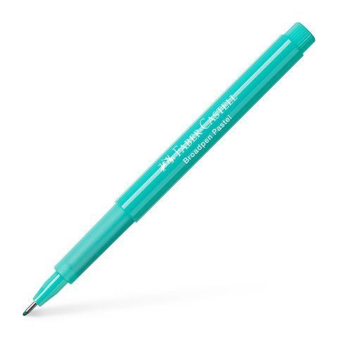 Капиллярная ручка Faber-Castell BROADPEN 1554 Pastel Turquoise, цвет пастельный бирюзовый, 0,8 мм, 155457 155457 фото