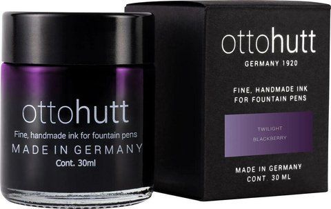 Чернила Otto Hutt Twilight Blackberry в стеклянной баночке 30 мл, цвет фиолетовый с запахом ежевики, 949109 949109 фото