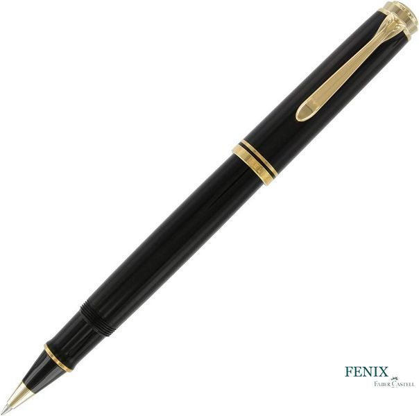 Ручка ролер Pelikan Souver&auml;n Black R600, чорний корпус R600 фото