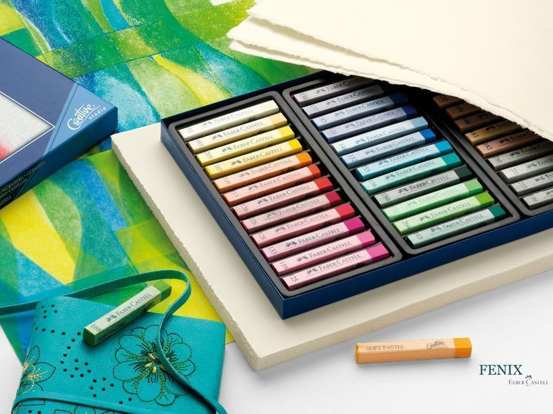 Набор мягких пастельных мелков Faber-Castell Soft Pastels длина мелка 70 мм, 24 цвета, 128324 128324 фото