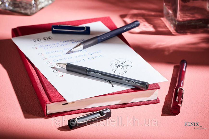 Ручка гелева Faber-Castell Beyond Gel Broad, колір чорний (1,0 мм), 348897 348897 фото
